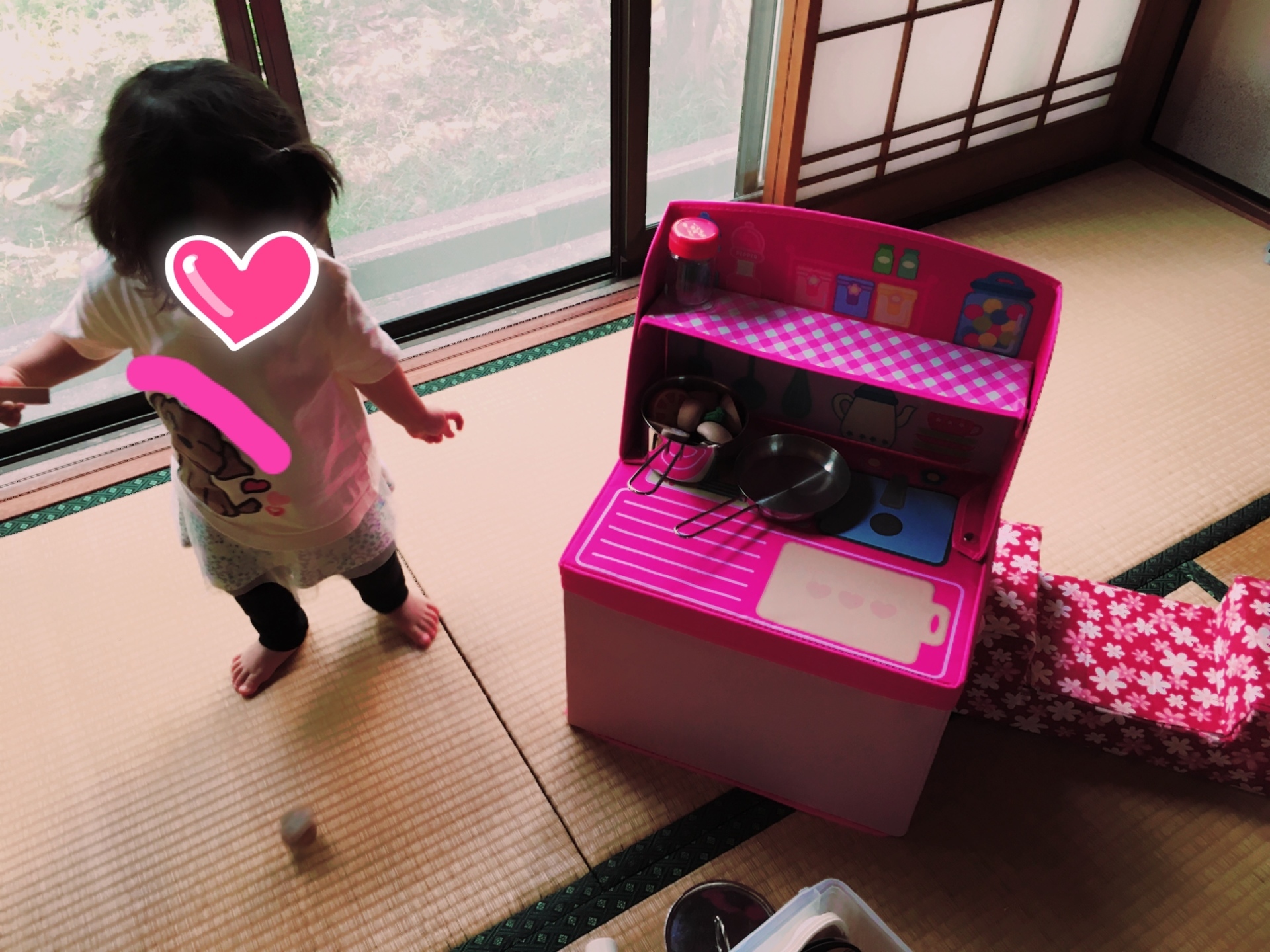 ままごと収納ボックス 全力で初めての子育て 手作りおもちゃにイベントにー In神戸
